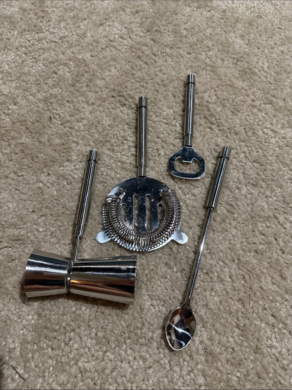 Target Silver Stainless Steel Cocktail Bar Tool Set with Shaker